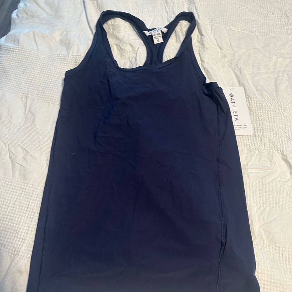 Athleta Black Fitted Sleeveless Tank Top